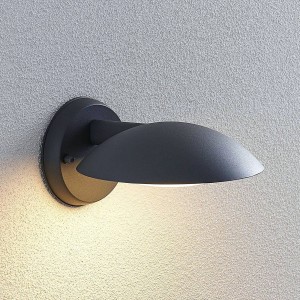 Lindby LED buitenwandlamp Maive in donkergrijs