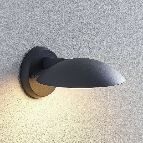 Lindby led buitenwandlamp maive in donkergrijs