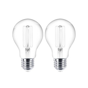 Lindby LED filament lamp E27 set van 2 4W 470 lm helder 2.700K