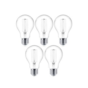 Lindby LED filament lamp E27 set van 5 4W 470 lm helder 2.700K