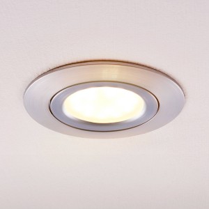 Lindby LED inbouwspot Andrej, rond, aluminium