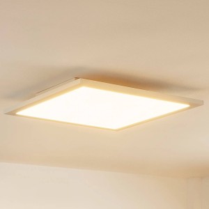 Lindby LED paneel Enja, wit, aluminium, 39,5 cm x 39,5 cm