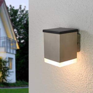 Lindby LED wandlamp Tyson hoekig gesatineerd