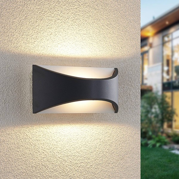 Lindby mathea led buitenwandlamp