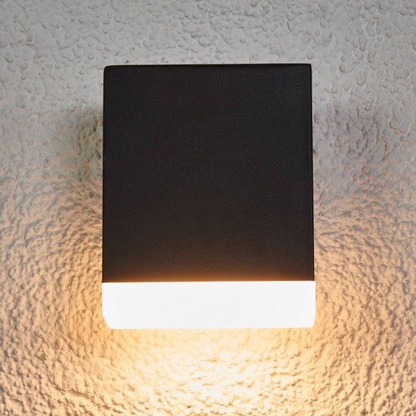 Lindby moderne led buitenwandlamp aya in zwart 2