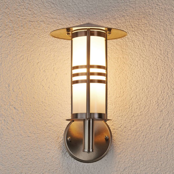 Lindby mooie roestvrijstalen buitenwandlamp erina 2