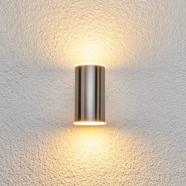 Lindby morena roestvrij stalen buitenwandlamp met leds 2