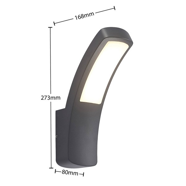 Lindby moshe led buitenwandlamp 2