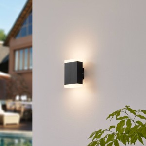 Lindby Tijdloze LED buitenwandlamp Aya voor buiten – IP44