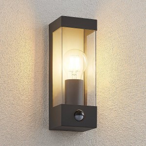 Lindby Tilian buitenwandlamp met bewegingsmelder