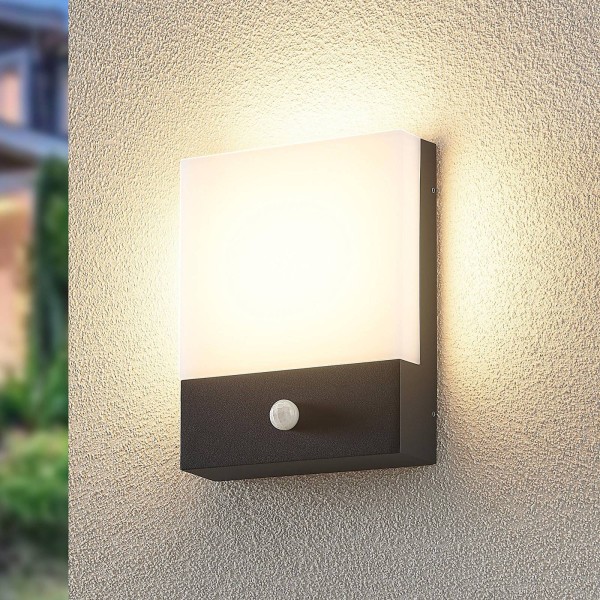 Lindby vanira led wandlamp voor buiten met sensor