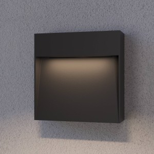 Lucande Buitenwandlamp Noreia in hoekige vorm