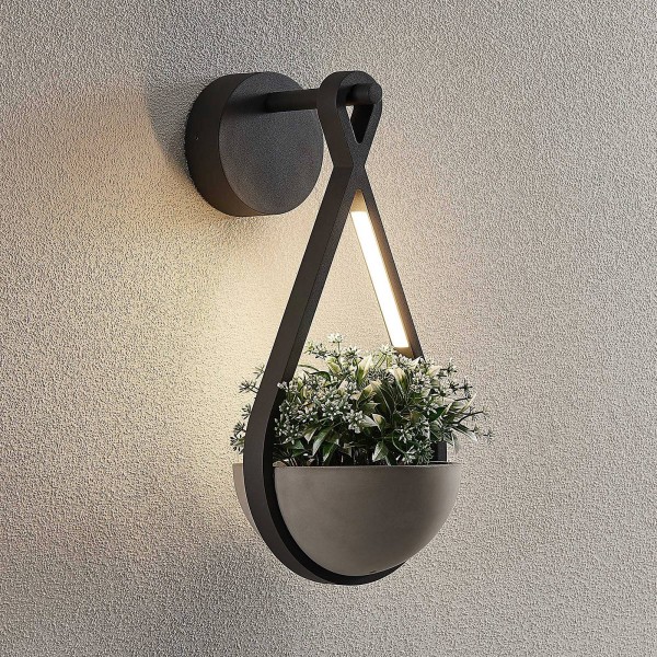 Lucande florka led buitenwandlamp