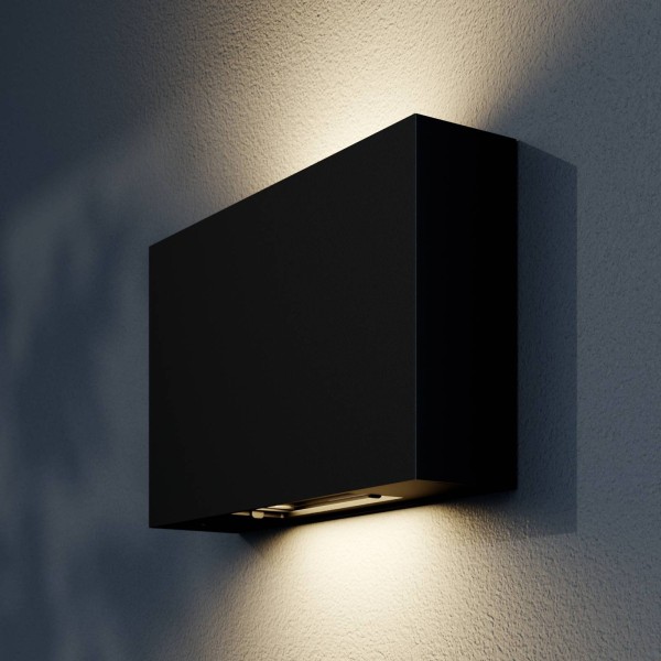 Lucande led buitenwandlamp isalie in donkergrijs