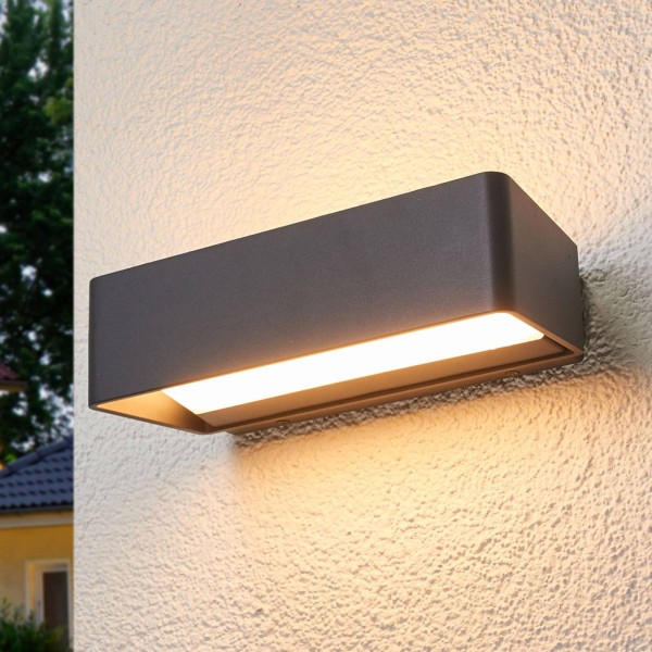 Lucande led buitenwandlamp midvig