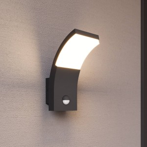 Lucande LED-buitenwandlamp Timm met bewegingssensor