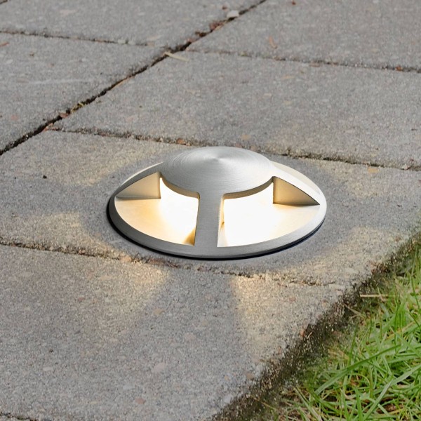 Lucande led grondspot inbouwlamp anina van aluminium