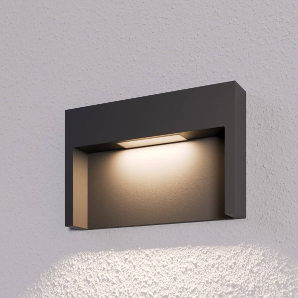 Lucande mitja buitenwandlamp met led voor inbouw