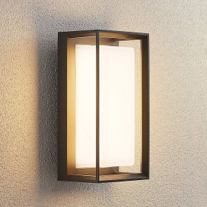 Lucande Ronida LED buiten wandlamp, hoekig