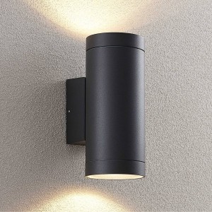 Lucande Thomke buitenwandlamp, E27, 2-lamps