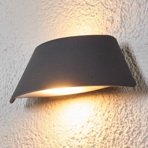 Lucande Trapezevormige led-buitenwandlamp Glen met IP65