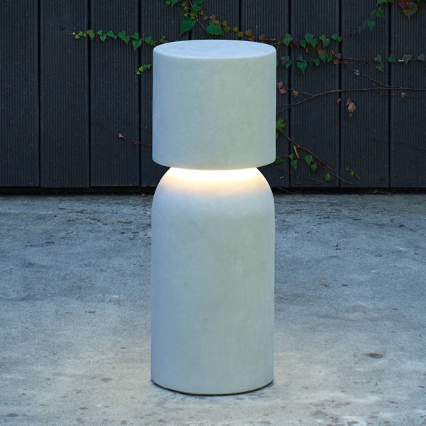 Luceplan nui a led terraslamp van beton dali