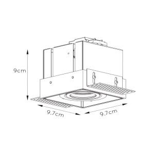 Lucide Inbouwspot Trimless, 1-lamp, wit