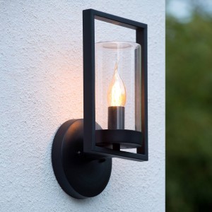 Lucide Nispen buitenwandlamp met metalen frame