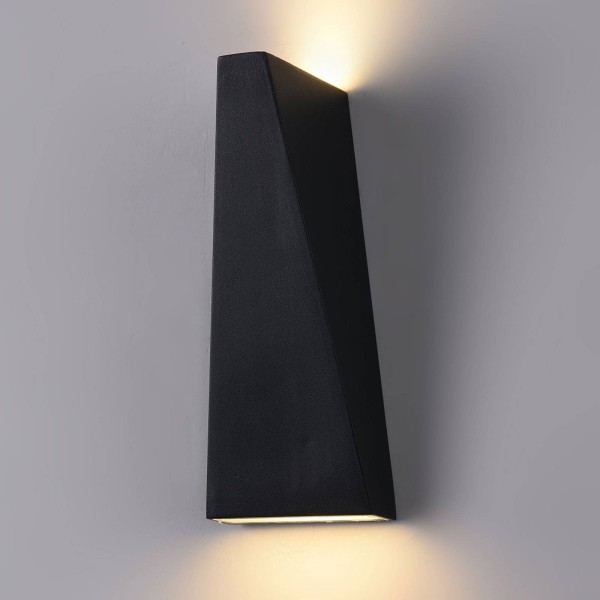 Maytoni led buitenwandlamp times square zwart