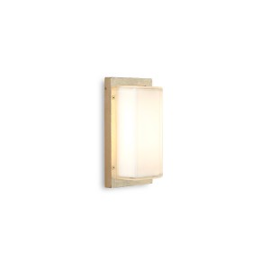 Moretti Luce Buitenwandlamp Ice Cubic 3410, messing natuur