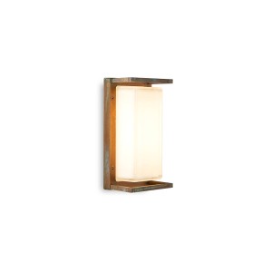 Moretti Luce Buitenwandlamp Ice Cubic 3412, messing antiek