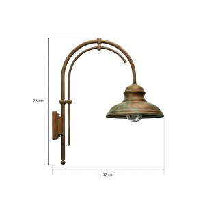 Moretti Luce Buitenwandlamp LUCA met dubbele arm