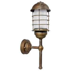 Moretti Luce Carlon zeewaterbestendige buitenwandlamp, recht