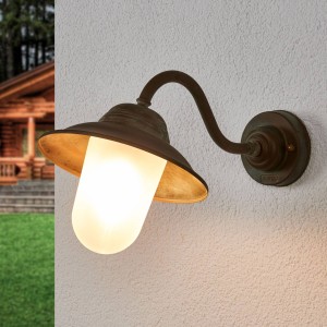 Moretti Luce Gebogen buitenwandlamp Birga