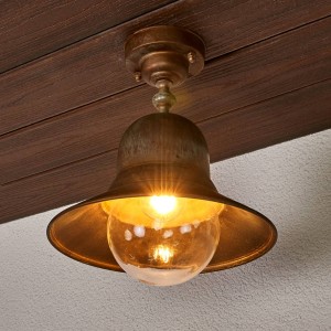 Moretti Luce Plafondlamp Marquesa van messing voor buiten