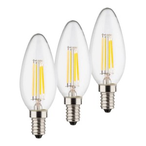 Müller-Licht LED kaarslamp E14 4W 2.700K Filament Set van 3