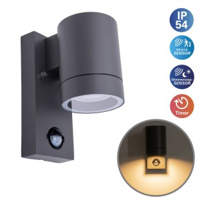 Näve Buitenwandlamp Rombe met sensor, 1-lamp