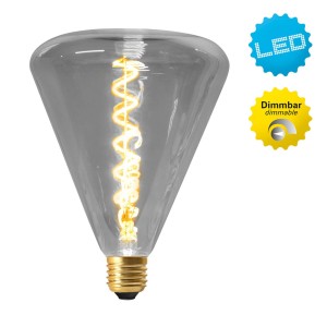 Näve LED lamp Dilly E27 4W 2200K dimbaar, grijs getint