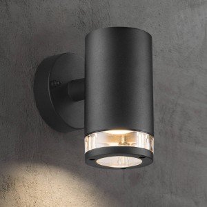 Nordlux Buitenwandlamp Birk, 1-lamp, zwart