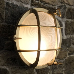 Nordlux Buitenwandlamp Polperro, messing