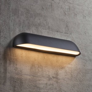 Nordlux LED buitenwandlamp voorzijde 36, zwart