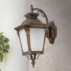 ORION Buitenwandlamp Aiko, antiek finish, hangend