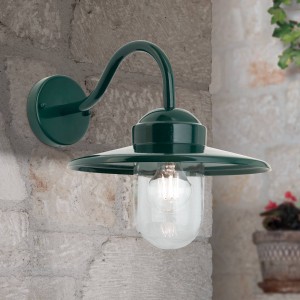 ORION Buitenwandlamp Edward in vintage-stijl donkergroen