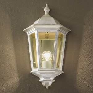 ORION Buitenwandlamp Puchberg, direct, wit-goud