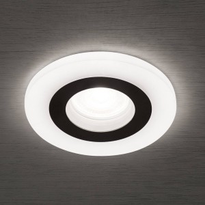 ORION Glow inbouwspot, zwart, metaal, Ø 11 cm, GU10