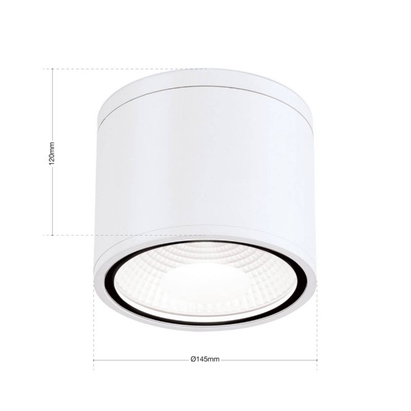 Orion led plafondspot sputnik ip65 o 145 cm wit 3