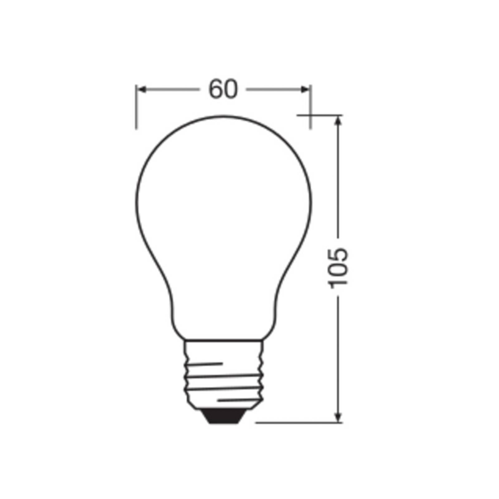 OSRAM LED Classic, mat, E27, 5W, 1.055 lm, 4.000K, A75