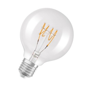 OSRAM LED bol E27 G80 4,8W 2.700K filament dim