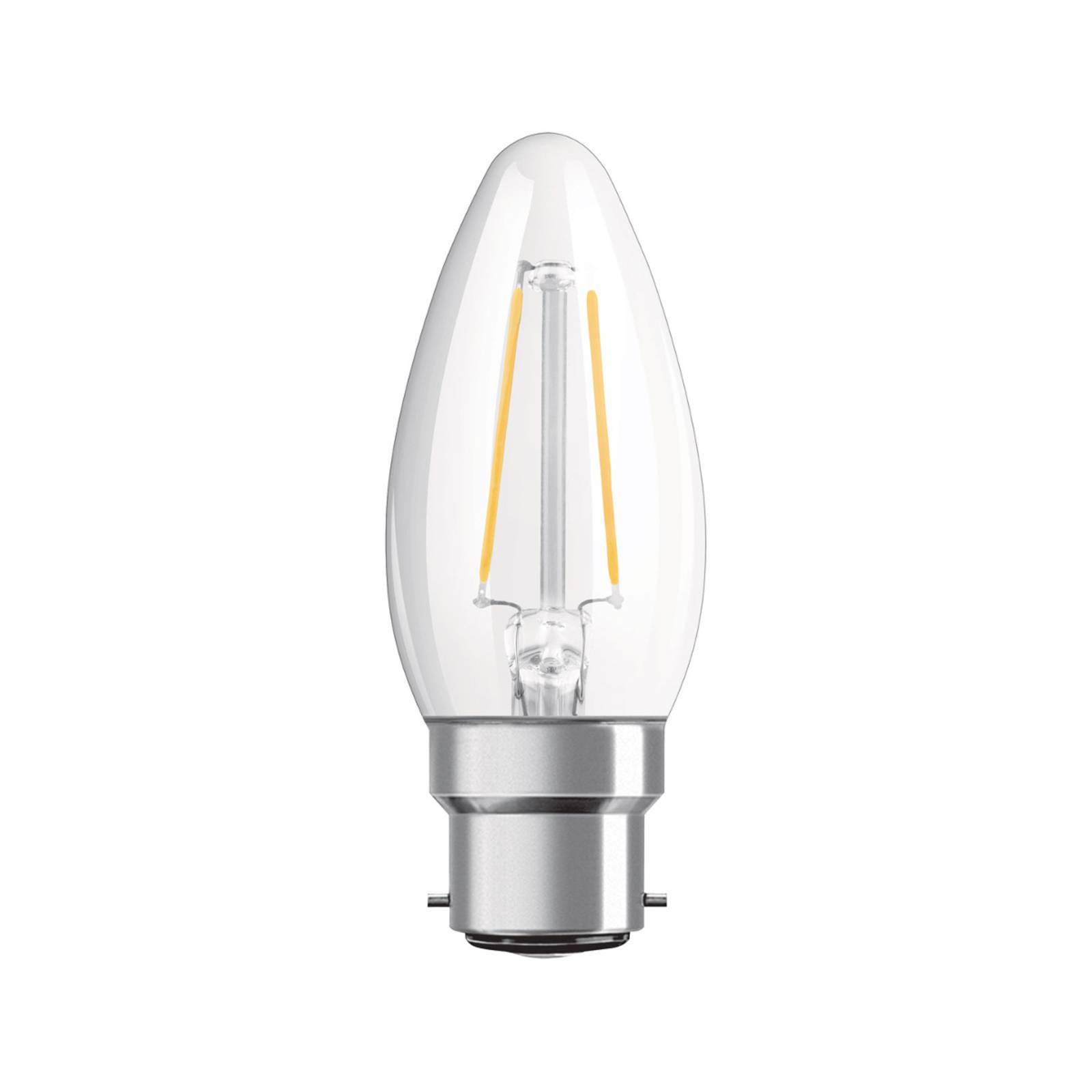 Osram led kaars b22d classic 827 4,8w helder