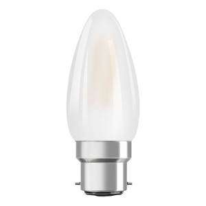 OSRAM LED kaars B22d Classic 827 4W mat